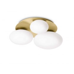 NINFEA ZŁOTA LAMPA SUFITOWA   293660 Ideal-Lux